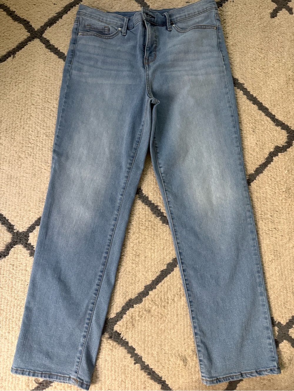 Ella Moss size 10 Light Blue Straight-Leg Jeans